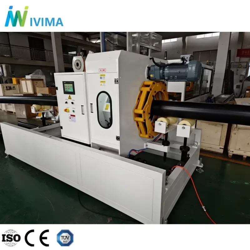 Recycling Machine 2026 Ivima High Efficiency Polyethylene Plastic PE Tube Making Machine/ HDPE Pipe Production Line Price