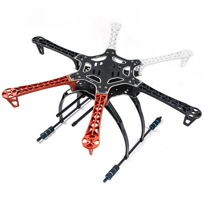 FPV F550 Hexa marco brazo HexaCopter PCB con tren de aterrizaje Protector de cardán placa de batería para Flamewheel F550 HJ550 Quadcopter