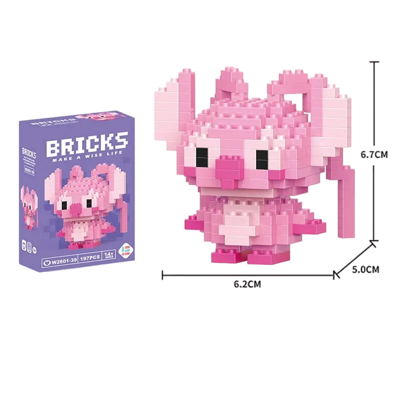 Cartoon Character Building Blocks Set - LiLo Stitch Winnie the Pooh Alien Tigger Toy Creative Gift Model Kit image 3