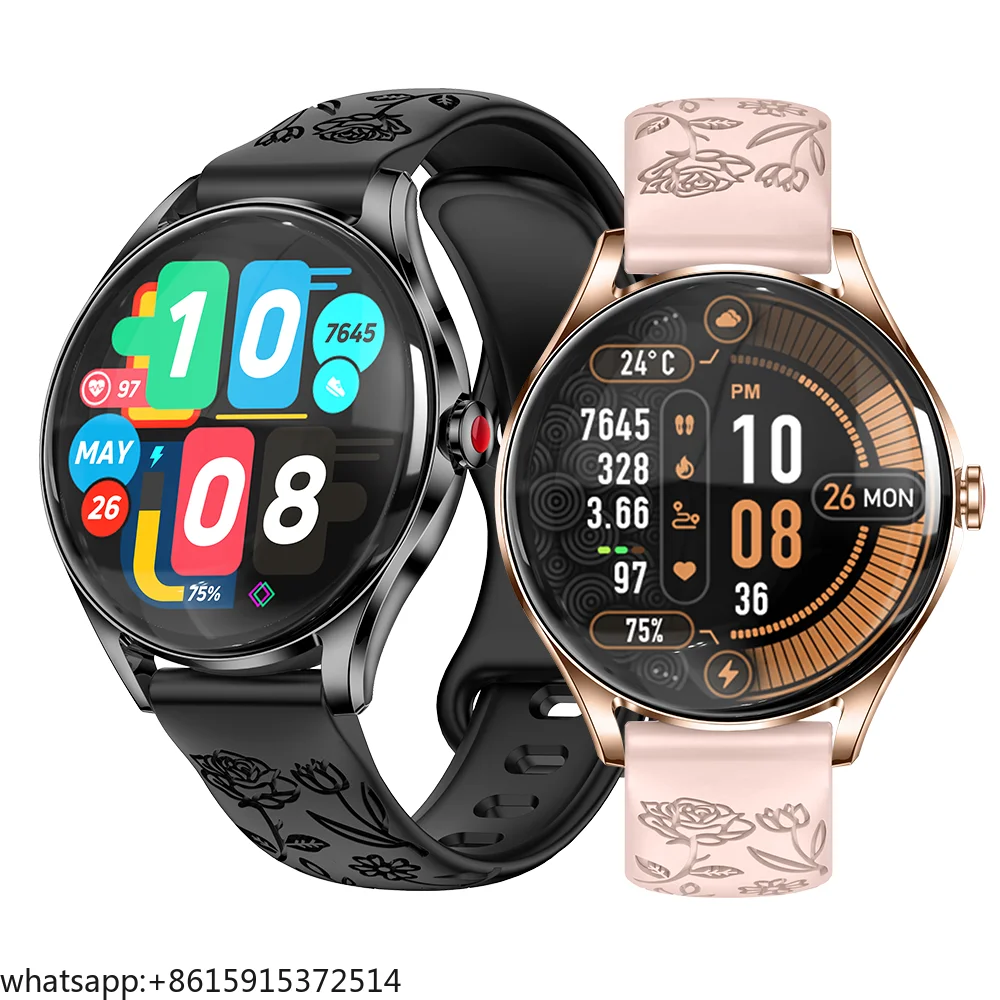 

Смарт-часы TCDSTAR 2026 SANVET H03 с AMOLED-экраном 1,32 дюйма, ультратонкие, водонепроницаемые (IP68), для женщин, с мониторингом сна
