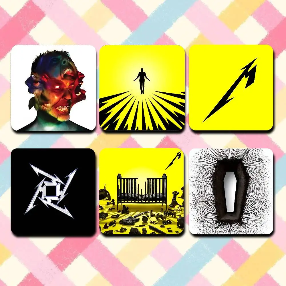 

Band M-MetallicaS Cute Cartoon Anime Refrigerator Magnets Soft Magnetic Heat Transfer Refrigerator Magnets Gift
