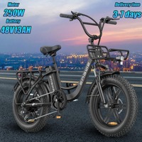 ENGWE L20 Electric Bicycle 250W Electric Motor 48V13AH Battery E-bike 20 inch Fat Tires all Terrain Electric Bicycle Adult Ebike