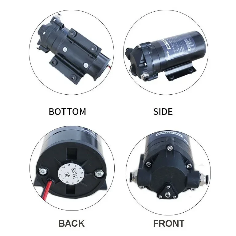 exquisite craftsmanship Diaphragm pump Spray pump Booster pump with adapter, flow rate 2.2 liters