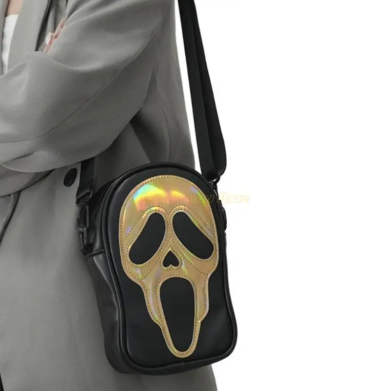 

X90D Durable Skull Shoulder Bag Crossbody Sling Bags for Motorcycle Enthusiasts