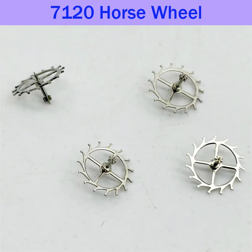 Watch Repair Parts Escapement Wheels Horse Wheels Accessories Compatible with Domestic 7120 Movements Watch Maintenance Tools