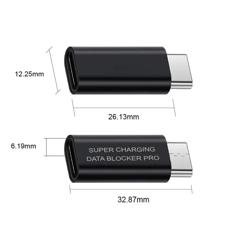 Imagem -05 - Bloqueador de Dados Usb tipo c para Prevenção Conector de Mudança de Gênero Usb-c Adaptador para Bloqueio Data Sync 10 Pcs