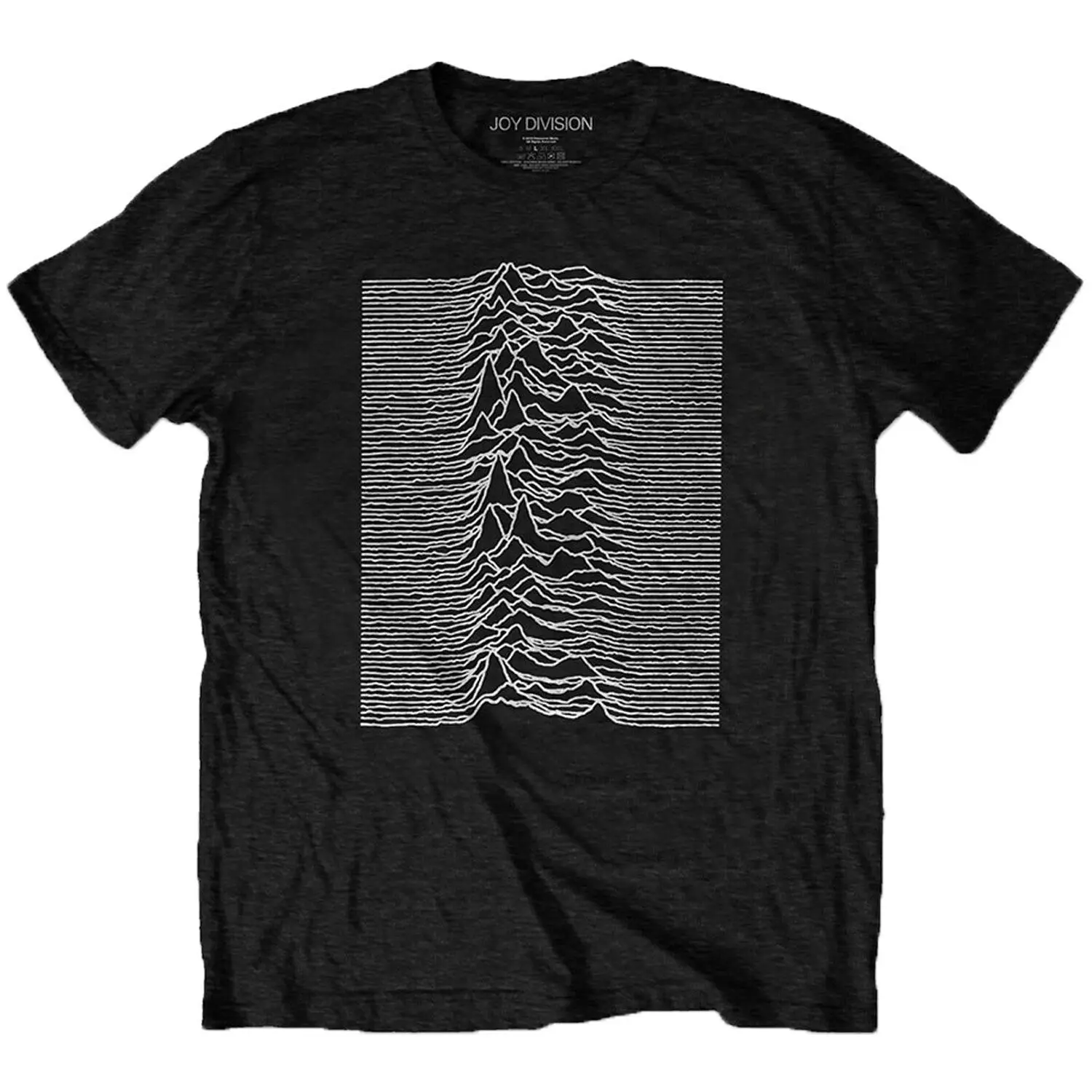 Men's Joy Division Unknown Pleasures T-shirt XXXX-Large Black