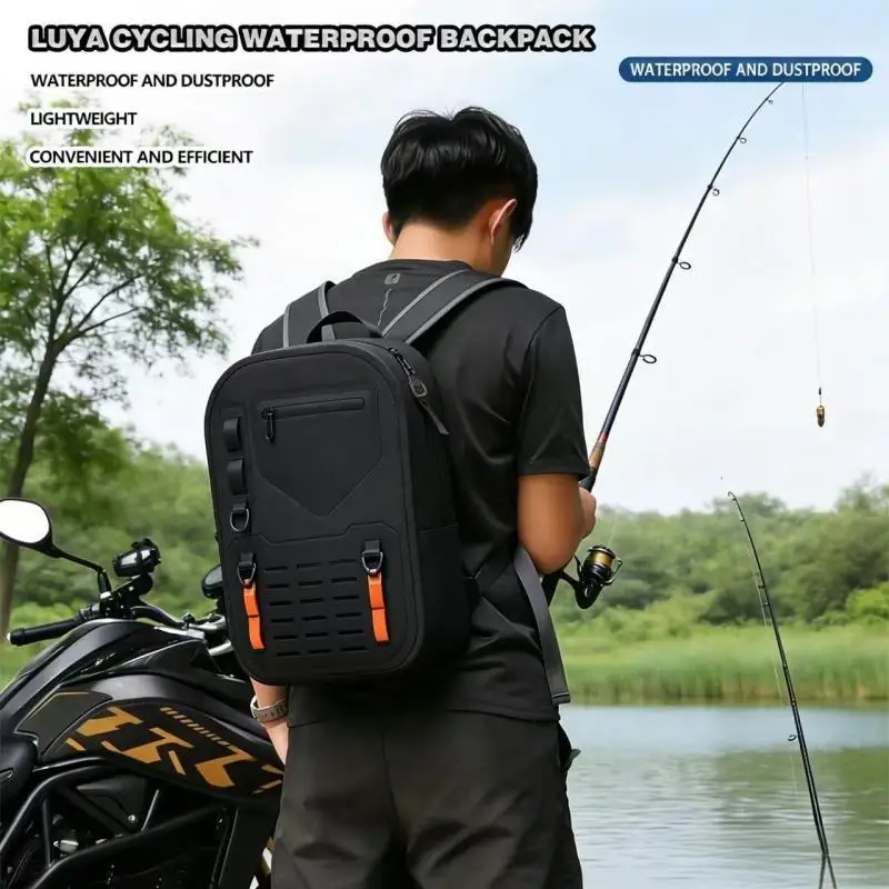 Shoulder Bag Lure Fishing Backpack Multifunctional Crossbody Bag Water Resistant Waist Pack Large Capacity Backpack Rod Bag