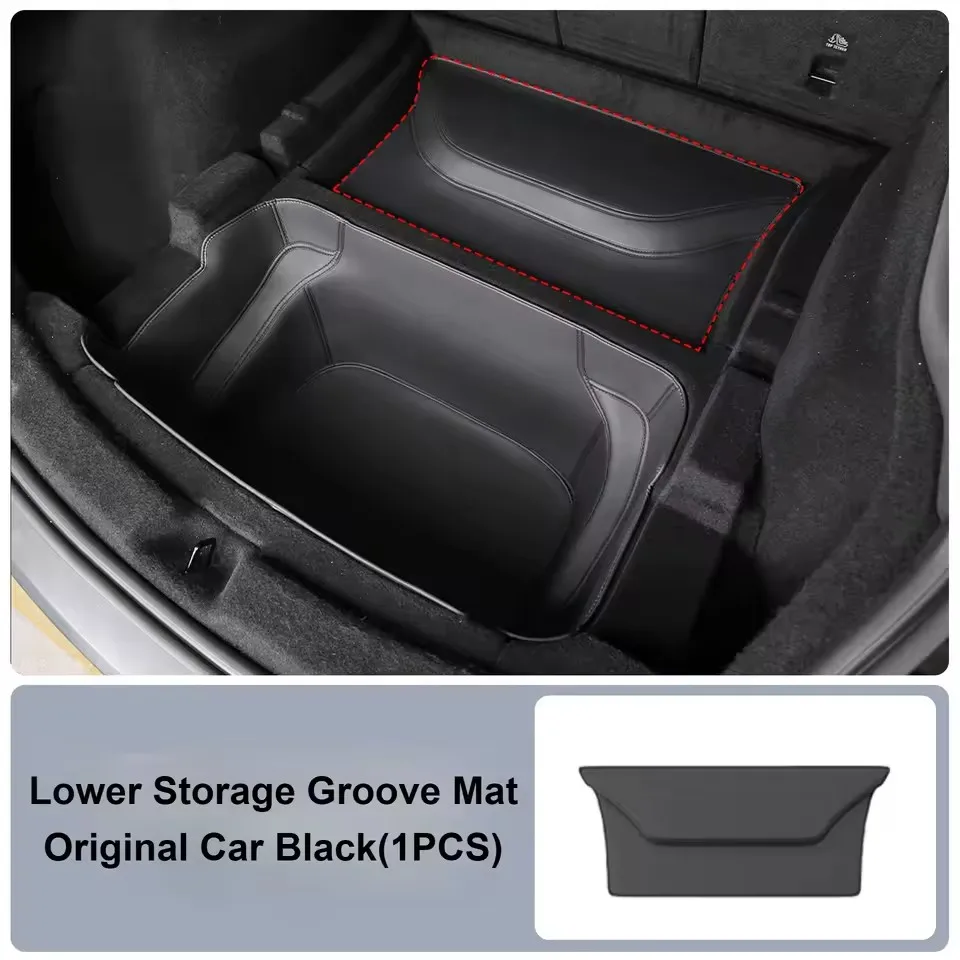 

For Tesla Model Y Juniper Trunk Mat Full Coverage Trunk Both Side Guards Seat Backrest Protective Pad Cargo Liner Anti Dirty Mat
