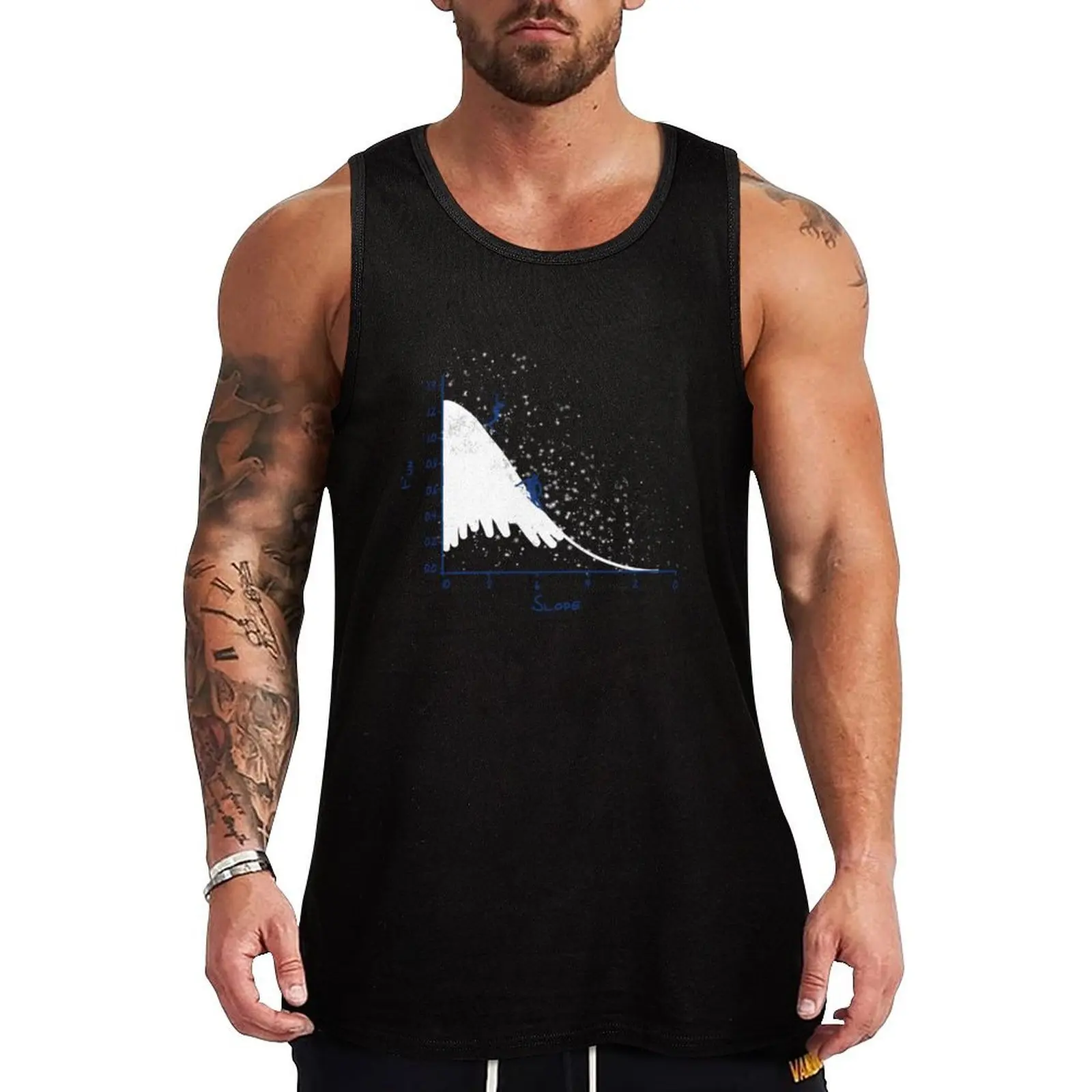 

Skiing is fun Classic Tank Top Summer Casual Tank Top Loose Fit Breathable Shirt
