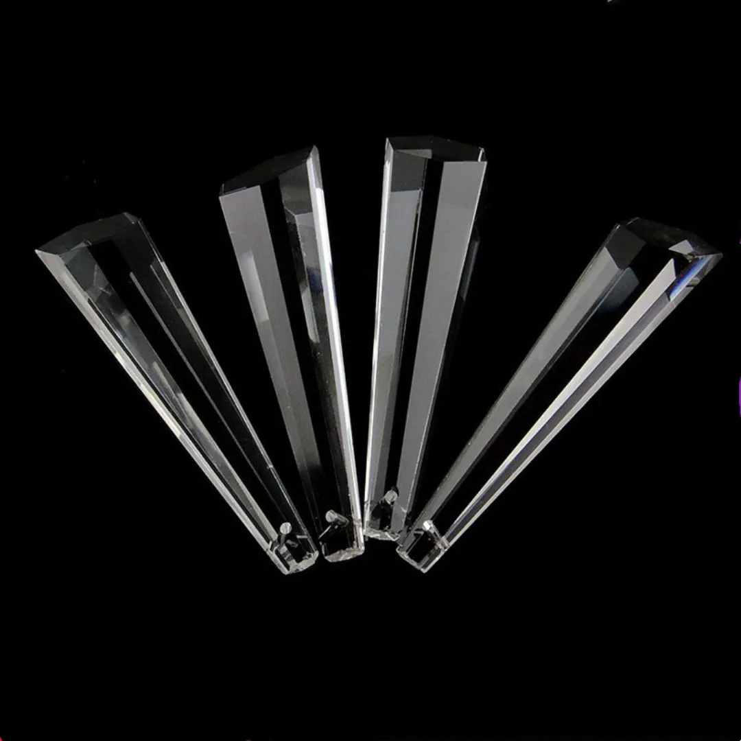 10Pcs 63/76mm Crystal Lighting Chandelier Drop Pendant Bead Crystal Curtain Tree Hanging Pendants  Chandelier Parts