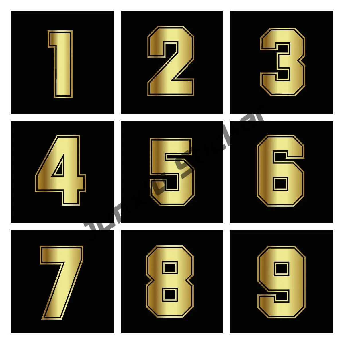 Reflective Racing Number 0 1 2 3 4 5 6 7 8 9 Car Sticker Styling Numbers Vinyl  Bumper Window Motorcycle Accessories