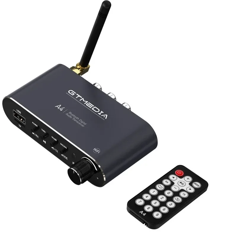 

A4 Bluetooth Receiver 5.1 Bluetooth Transmitter 4 in 1 Bluetooth Adapter RX: A2DP/AVRC,TX: A2DP SBC AAC TF/USB Disk