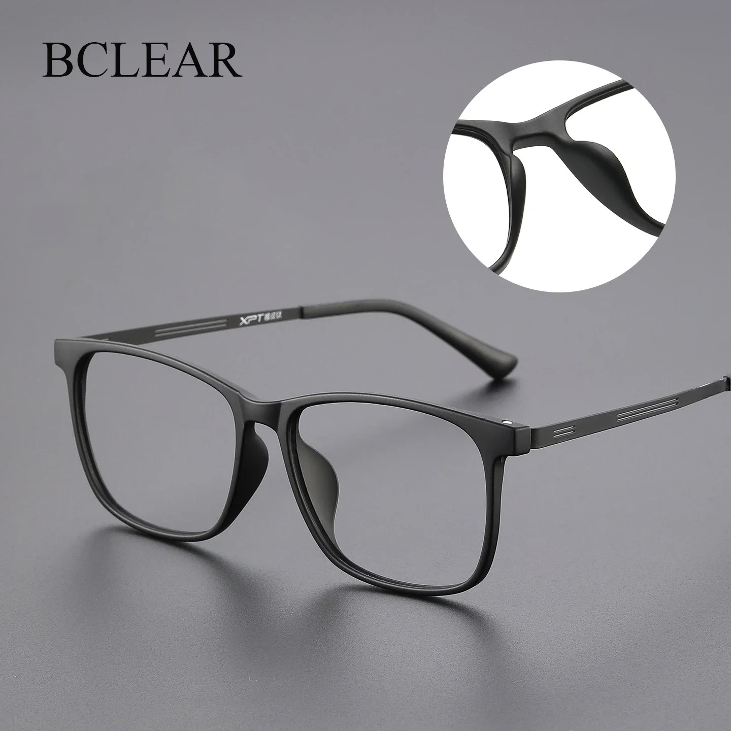 

Модные удобные очки BCLEAR, титановые очки в стиле ретро, ​​квадратные оптические оправы для очков по рецепту для мужчин и женщин
