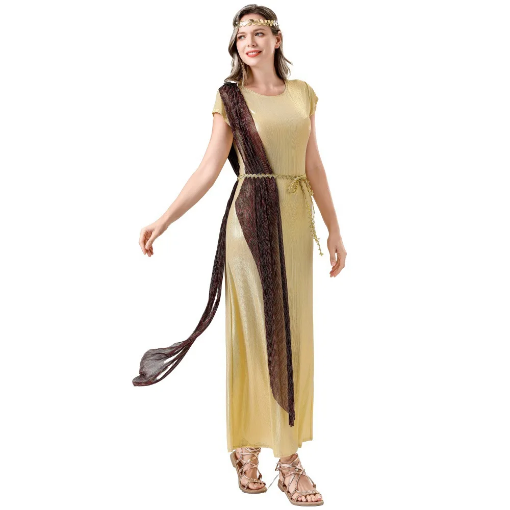 

New loween Ancient Roman Godd Cosplay Parent-Child Set Par Dance Role-plang Costume Women's Ethnic Stage Costume