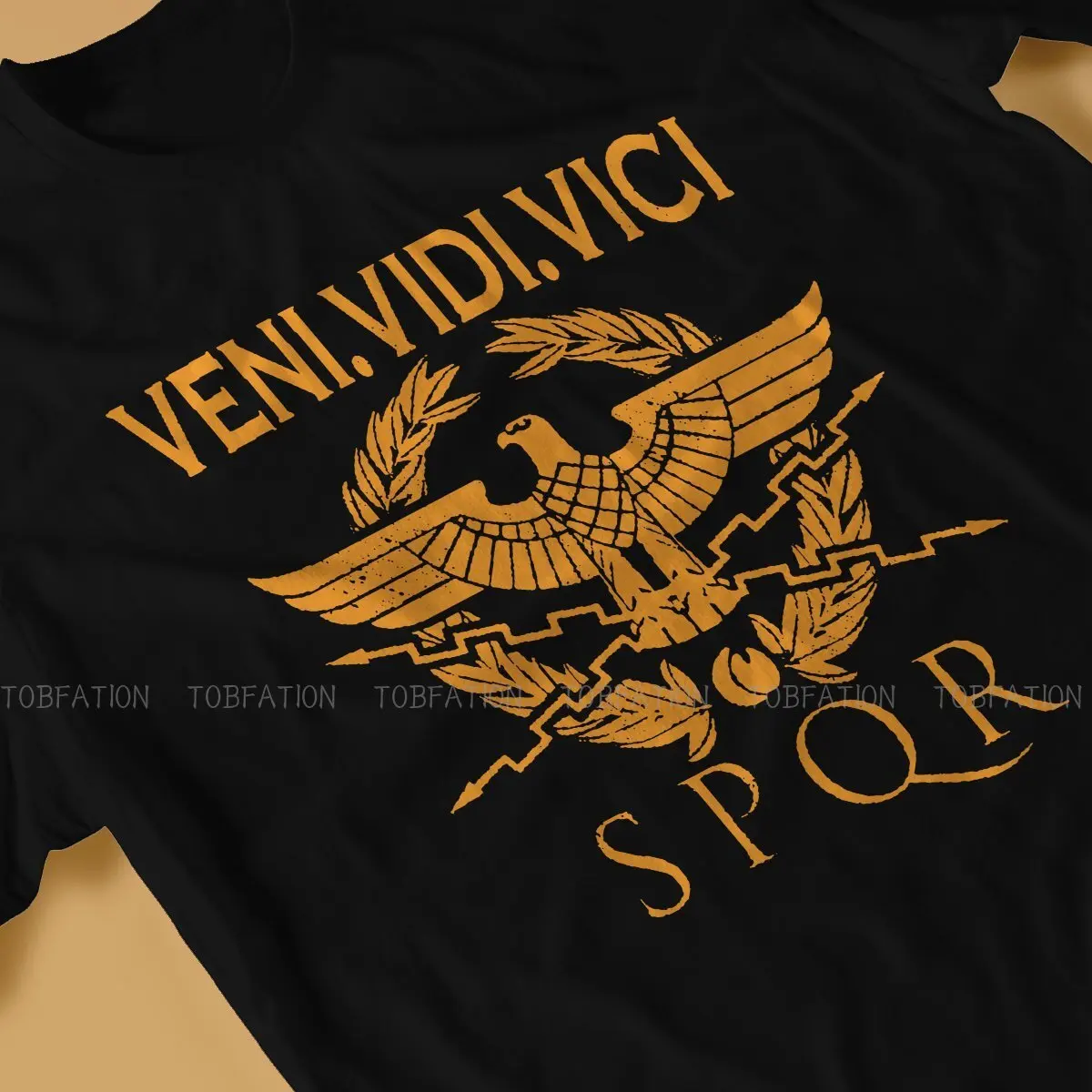 Roman Culture Veni Vidi Vici T Shirt Classic Punk High Quality Tshirt Loose Crewneck Short Sleeve