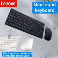 Lenovo Bluetooth 5,0 y 2,4G teclado inalámbrico ratón Combo teclado inalámbrico recargable de tamaño completo para Notebook portátil iPad PC