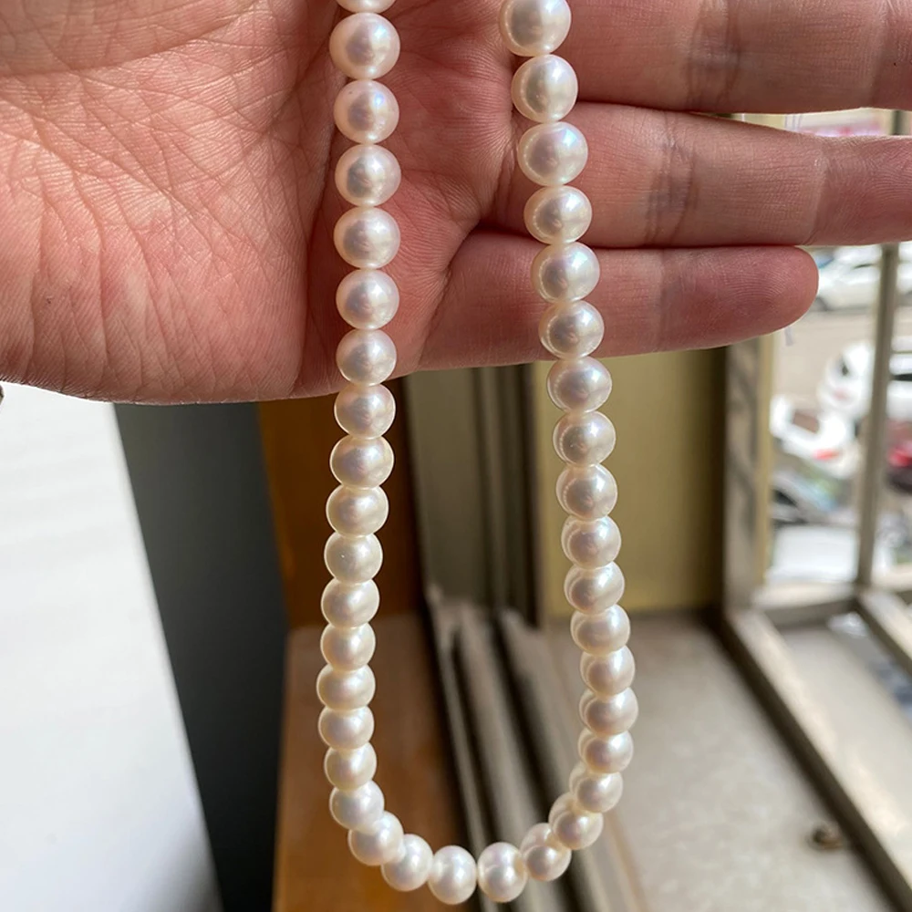 AAAAA Grade 10-11mm Near Round Natural Freshwater Pearls Loose Beads for DIY Jewelry Making Necklace Bracelet Accessories