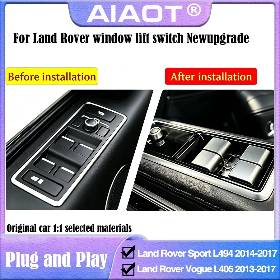 For Land Rover Range Sport L494 Vogue L405 Glass Window Lift Switches 2013-2017 Plug-and-Play Installation Car Part Accessory