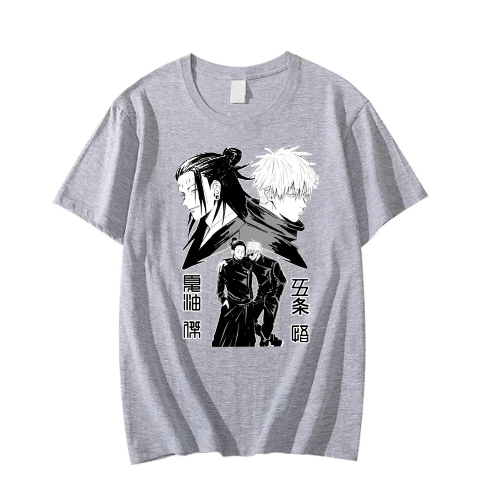 Jujutsu Kaisen Casual Shirtgeto Suguru Gojo Satoru Print T-Shirt Summer Women Unisex Gift Clothes