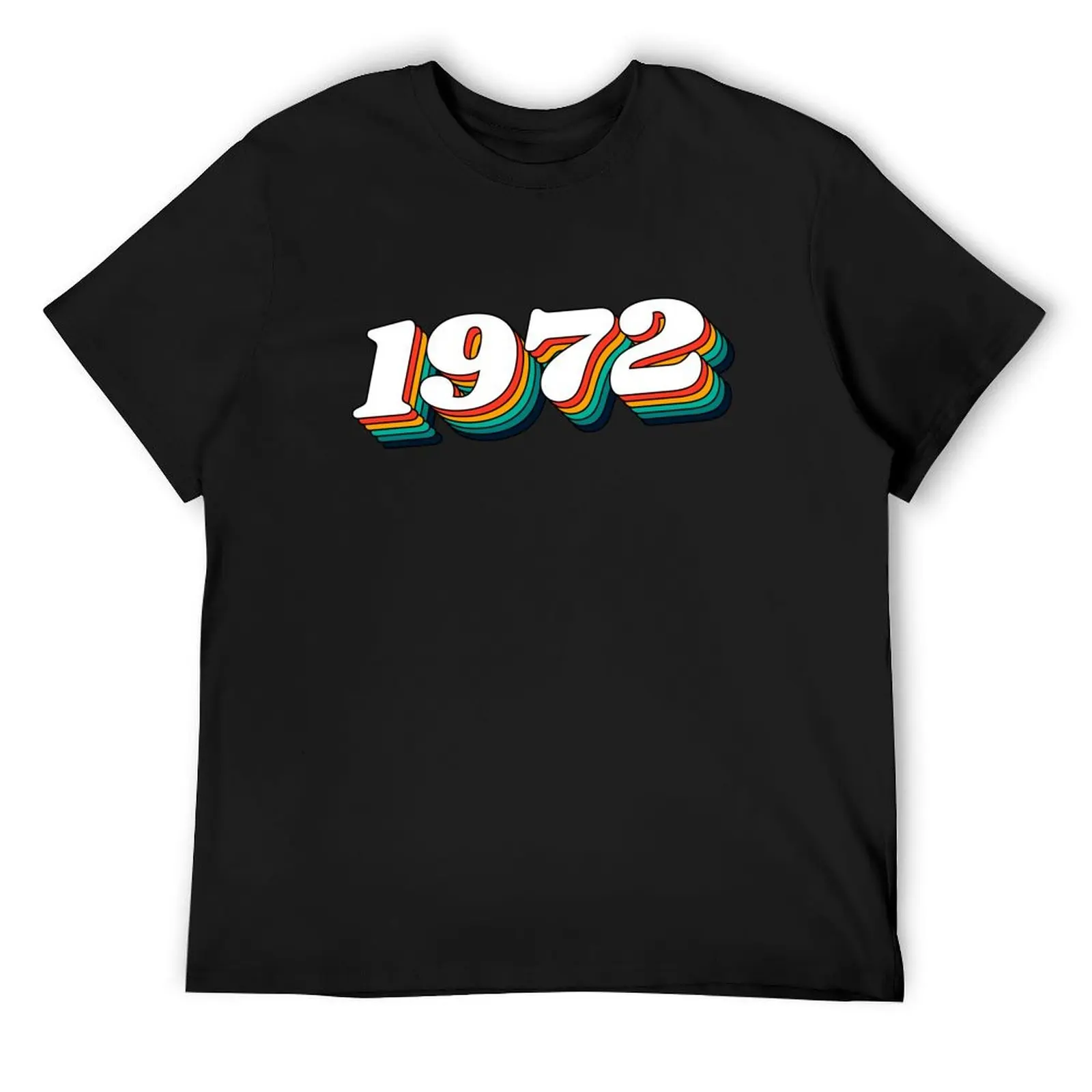 1972 Retro Label, 1972 Vintage Birthday T-Shirt cheap stuff oversizeds plain white t shirts men