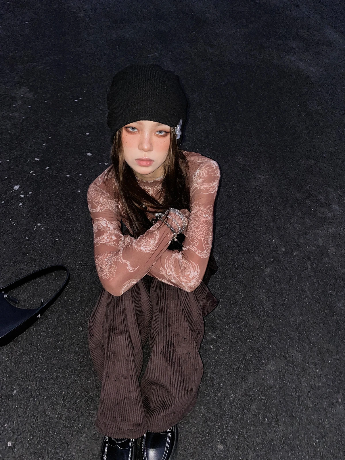 

Брюки с высокой талией и широкими штанинами, осенне-зимние, коричневые, из вельвета, свободные, длинные, винтажные, на флисовой подкладке, в пол