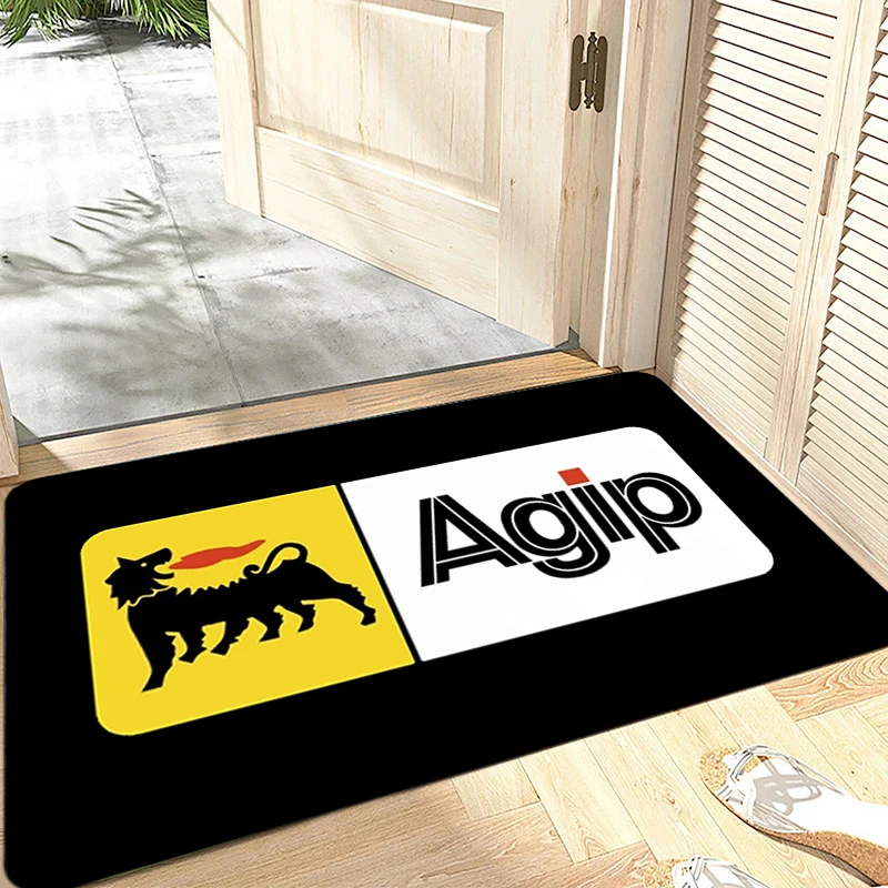 الحصير السرير الكلمة حصيرة عدم الانزلاق القدم البساط Agips Eni سباق السيارات النفط المدخل السجاد المطبخ امتصاص الماء السجاد رقيق ديكور المنزل