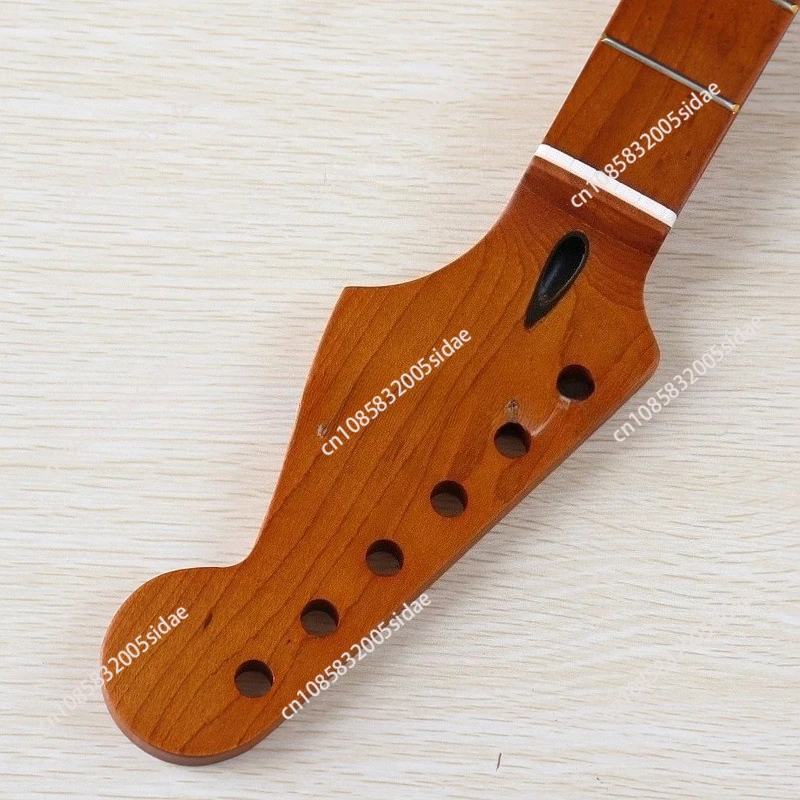 

22 frets 6 strings baked maple ST neck electric guitar with peach pipe guitar handle modified DIY electric guitar accessories
