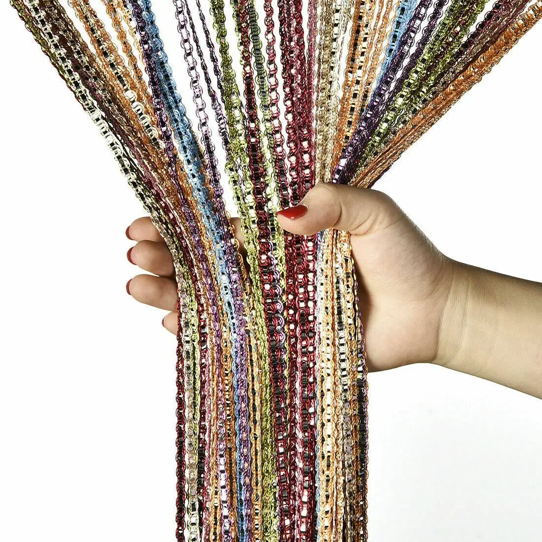 100x200CM Door Windows Hanging Beaded Decors Curtain String Summer Tassel Panel Curtains Door Home Decor cortinas