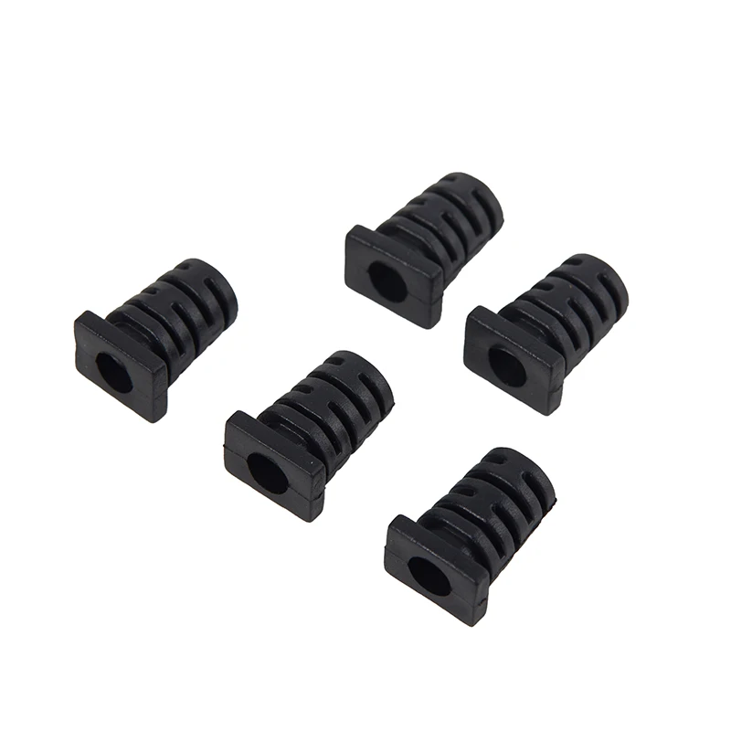 10pcs Rubber Strain Relief Cord Boot Protector Wire Cable Sleeve 5.0mm Cable Gland Connector For Power Tool Cellphone Charger