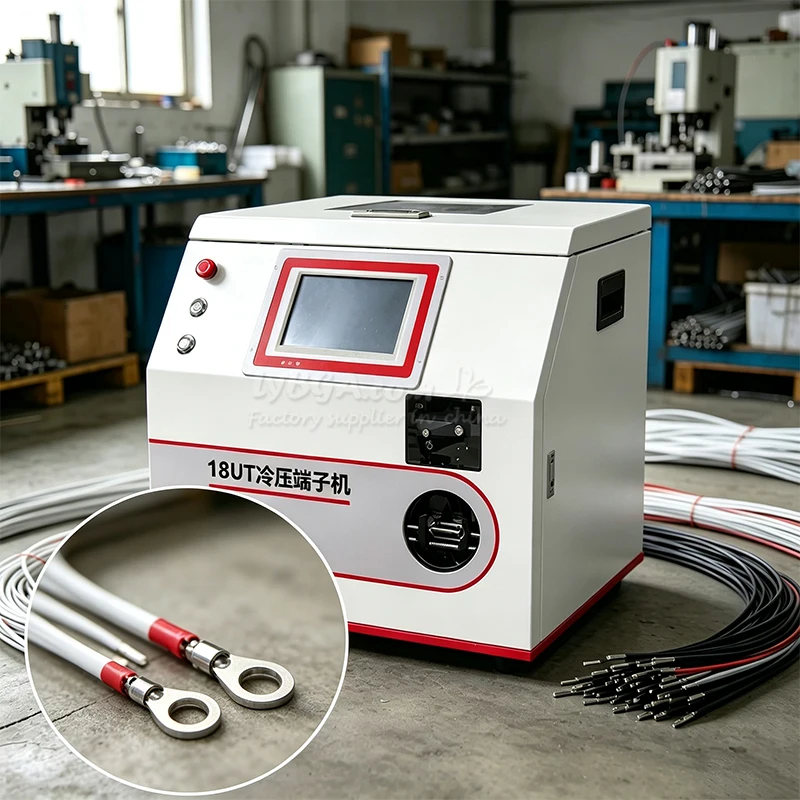 Automatic 18UT Cold Crimping Terminal Machine UT/OT Terminal Machine Customized 4 in 1 Double Crimping Jacketed Wires Shortest
