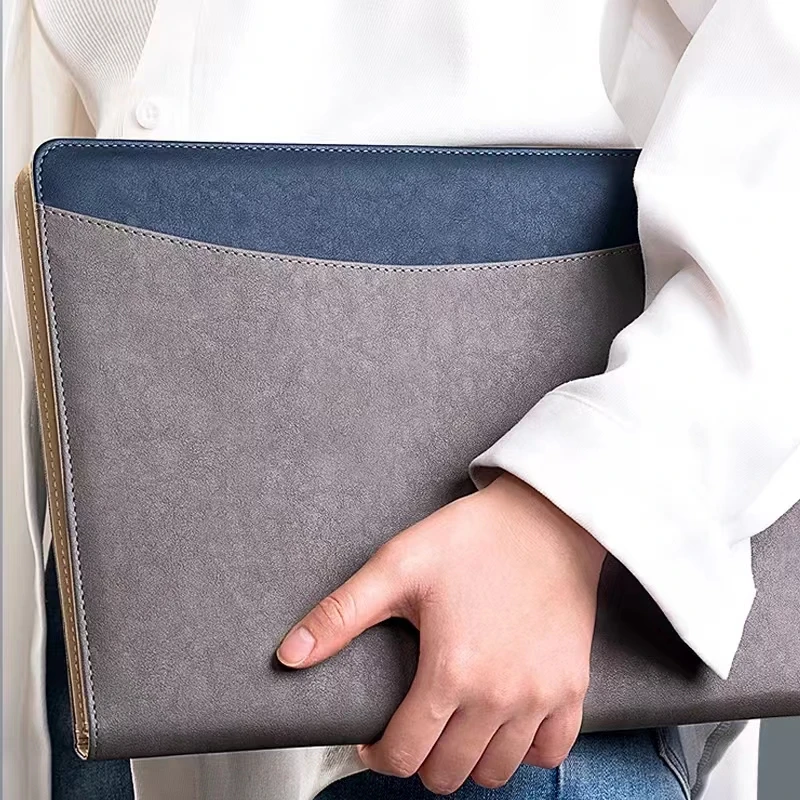 Document File Color Meeting Clipboard Paper for Folder Splice Business Office Data Supply Portafolios Organizer Leather PU