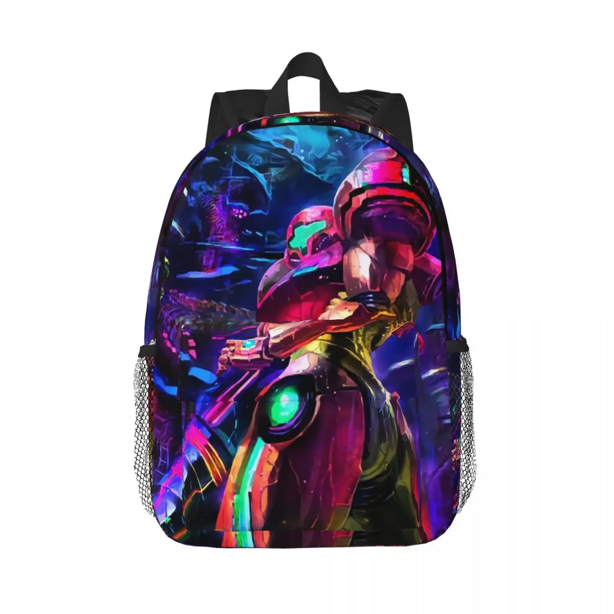 

Metroid Samus Aran Metroid Classic Backpacks Boys Girls Bookbag Fashion Students School Bags Travel Rucksack Shoulder Bag