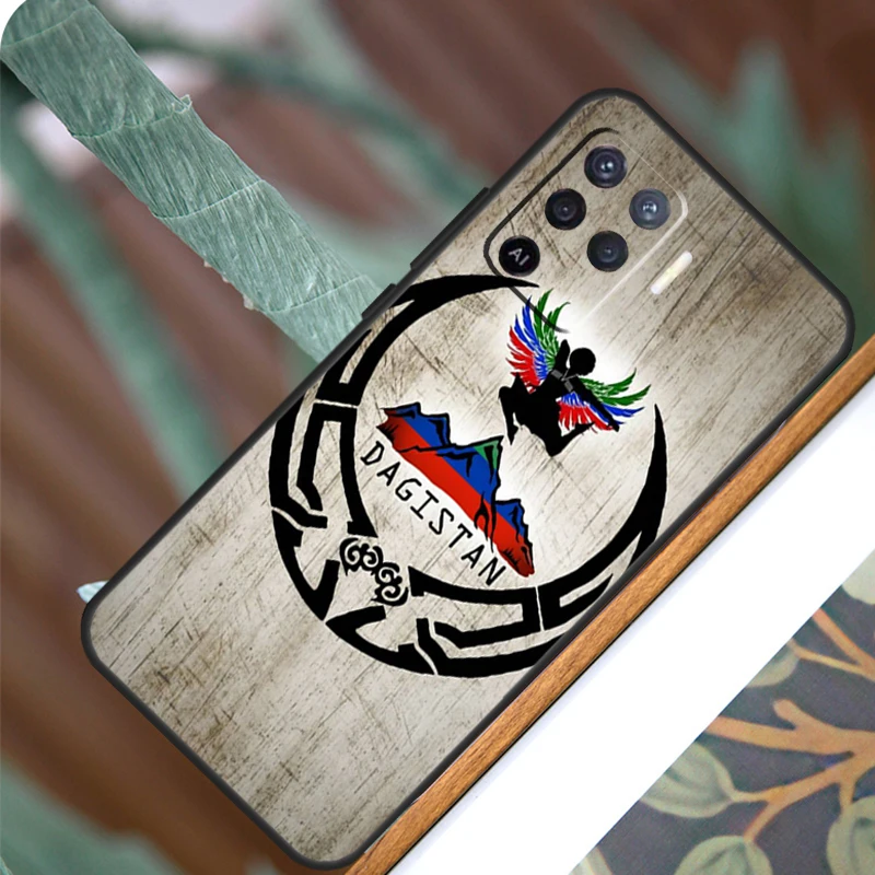 Dagestan Flag Coat Of Arms For OPPO A52 A72 A92 A98 A78 A58 A5 A9 A15 A17 A77 A53S A57S A94 A74 A54 A16 A76 A96 Case