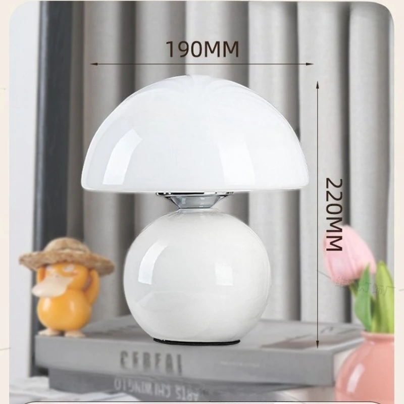 Ceramic Mushroom Table Lamp Bedroom Night Lights Atmosphere Decorative Lamp