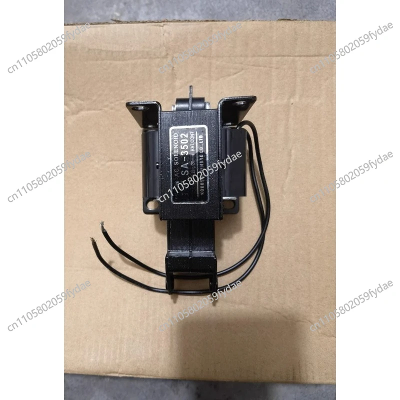 Solenoid Valve 220V Pure Copper Wire Traction Electromagnet SA3502 Drain Valve Washing Machine Dry Cleaning Machine Accessories