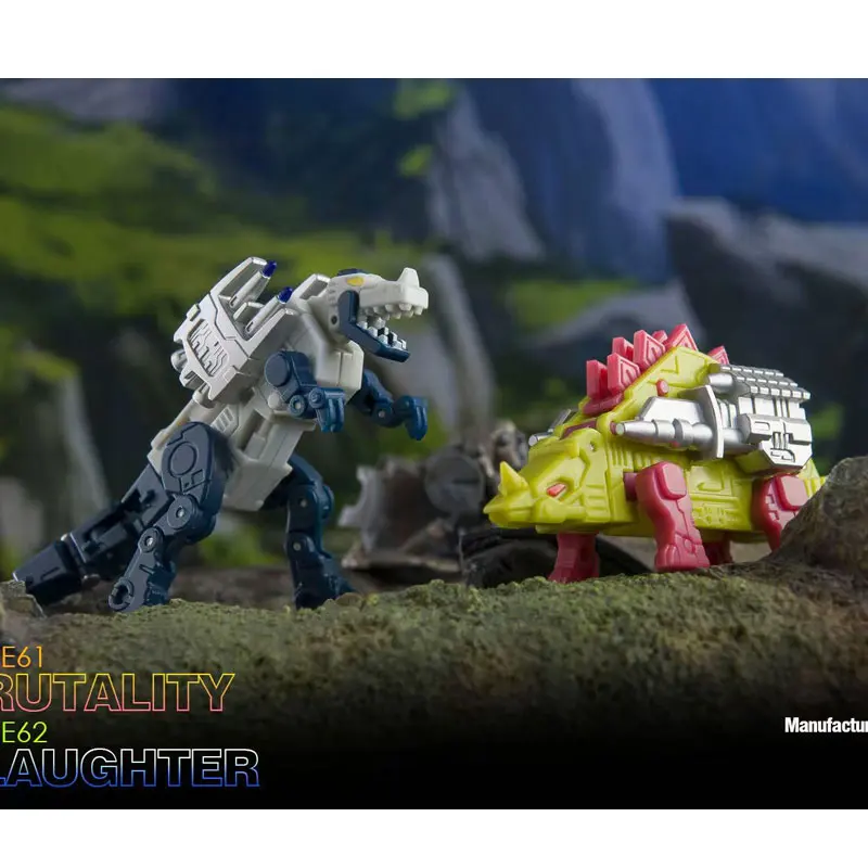 ใหม่ในสต็อก Transformation DR.WU DW-E61 DW E62 โหดร้ายและฆ่าไดโนเสาร์เทปชุด Action Figure Collection ของเล่นของขวัญ