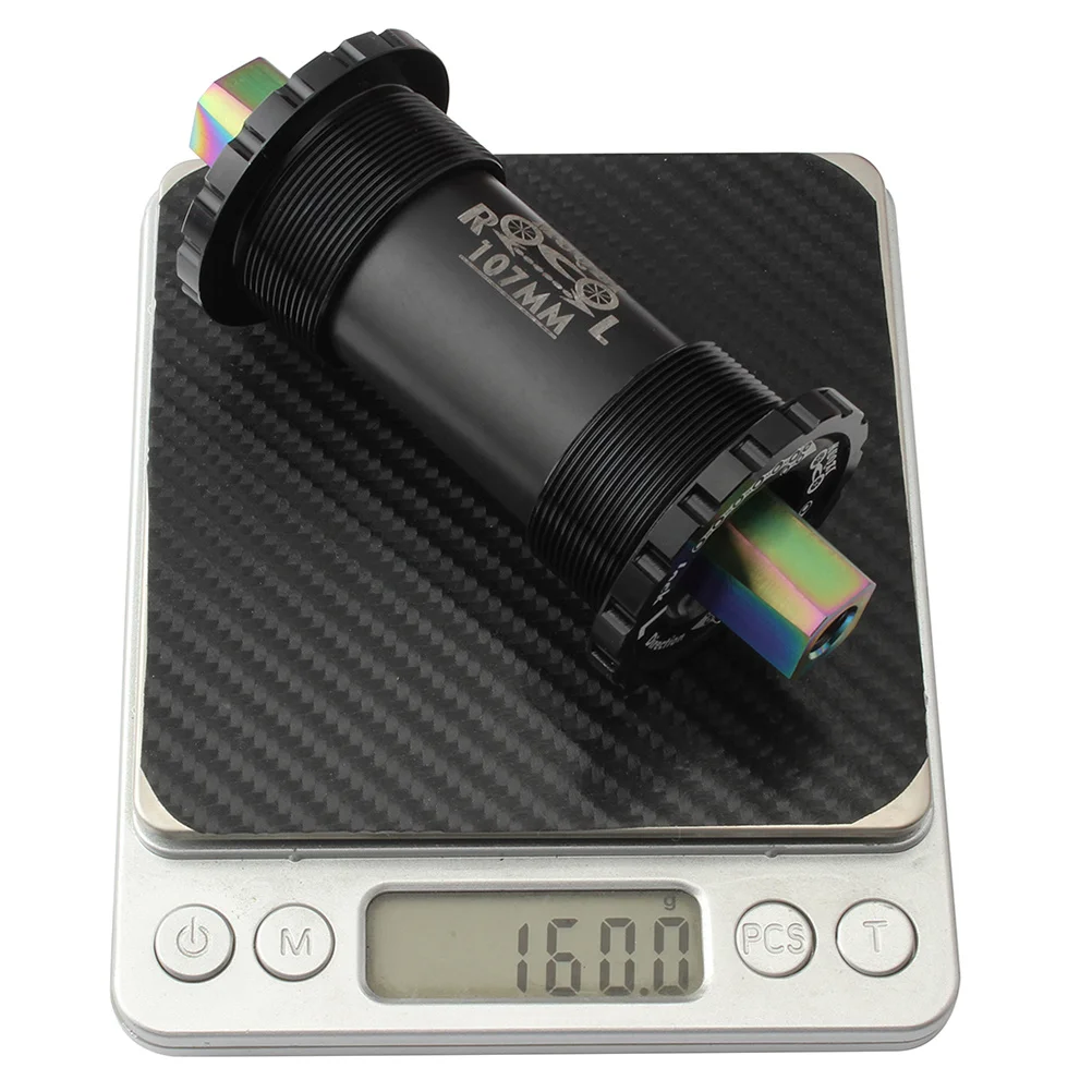 سبائك التيتانيوم ثقب مربع السيراميك المركزي 107 مم قابلة للطي الثابتة والعتاد الطريق الدراجة الجبلية سباق المتانة العالية