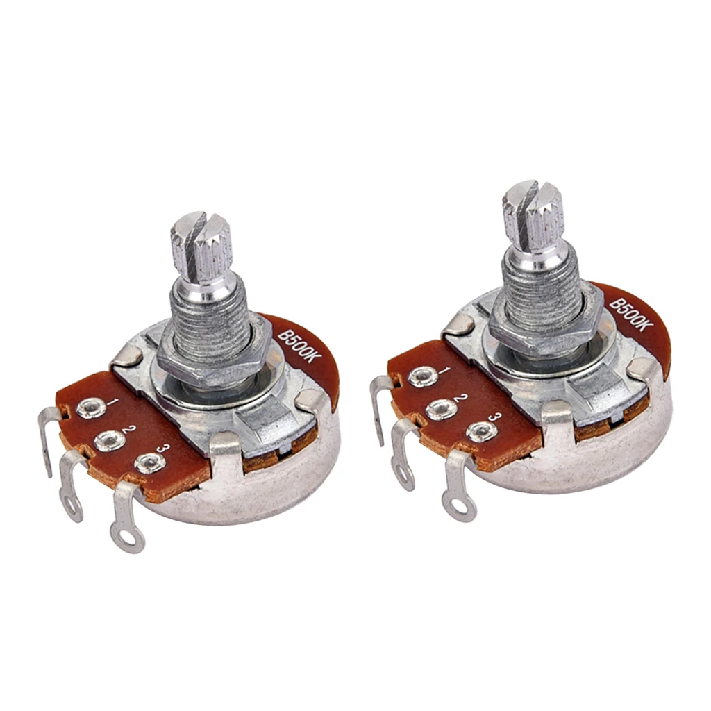 Electric Guitar Potentiometer Audio Pot 18mm Shaft for Knob Machine Head Guitar Tool Kit Installation
