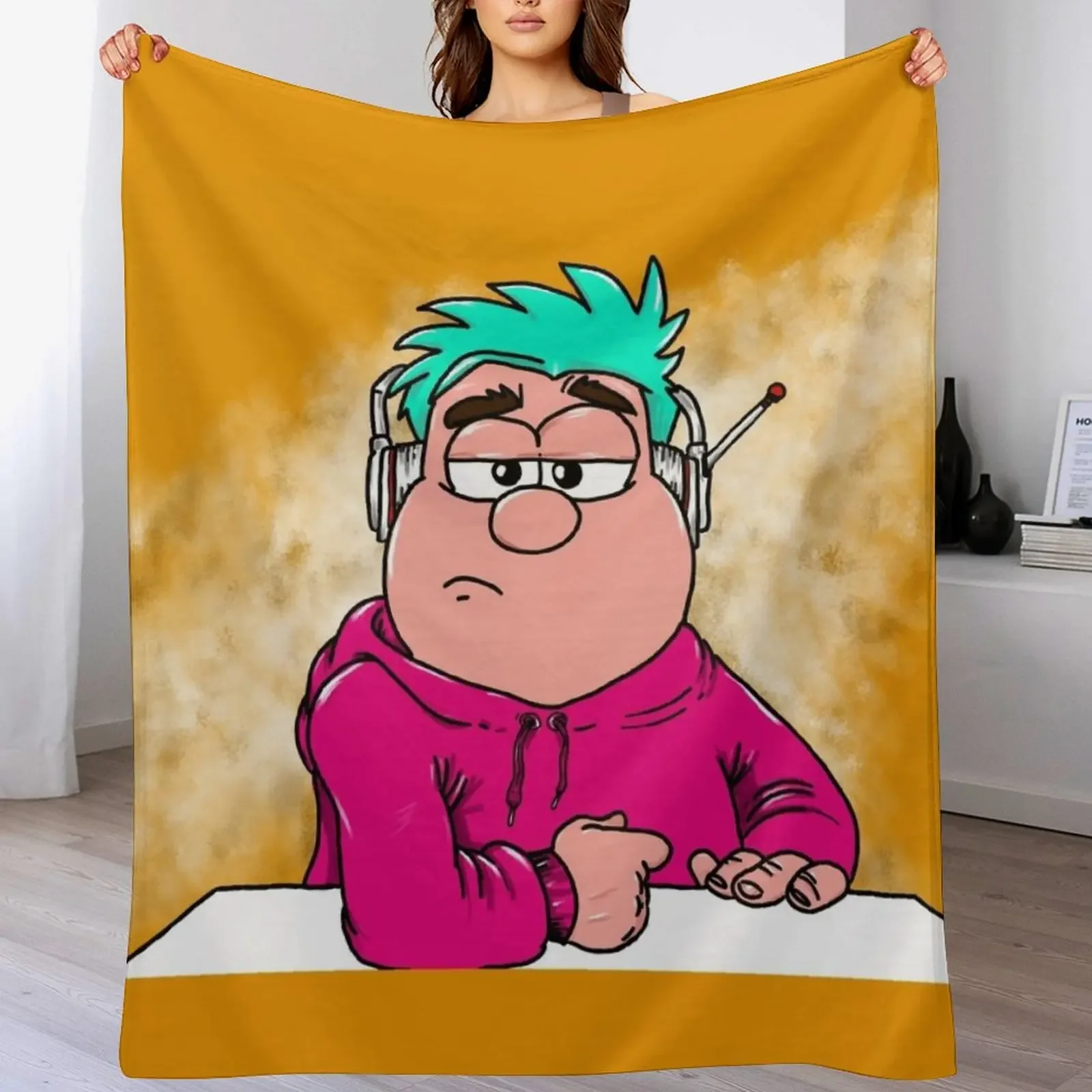 

Uncle Phil with Background Throw Blanket Luxury Designer blankets and throws Luxury Throw Sofa Blankets