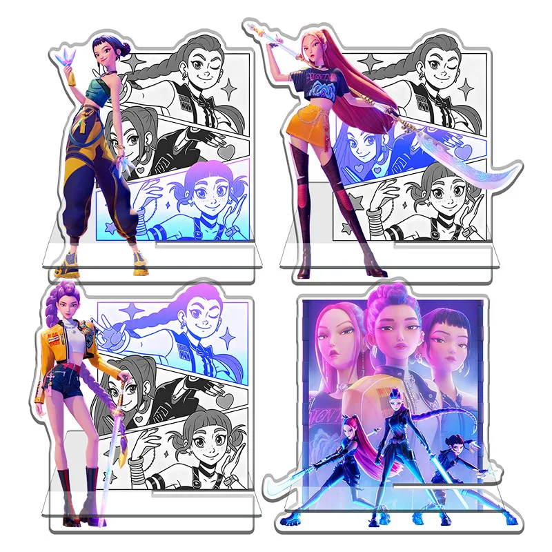 

K-POP KPop Demon Hunters Acrylic Phone Stand Movie Accessories Cute Toy Gift Rumi Mira Zoey Stand