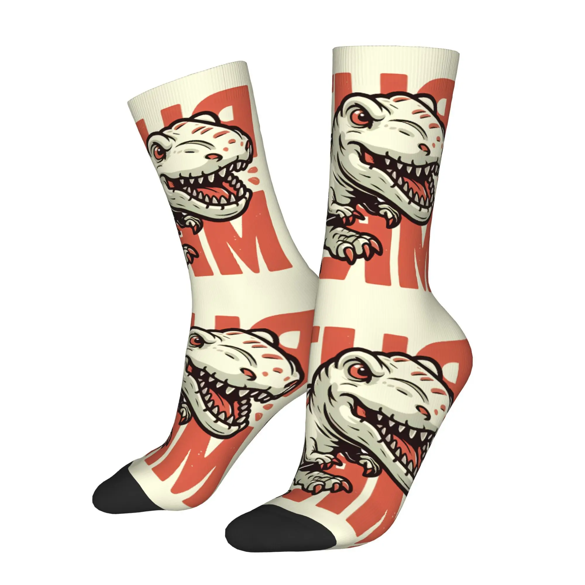 

Tyrannosaurus Rex Dinosaur Sock Printed Man Polyester Fashion