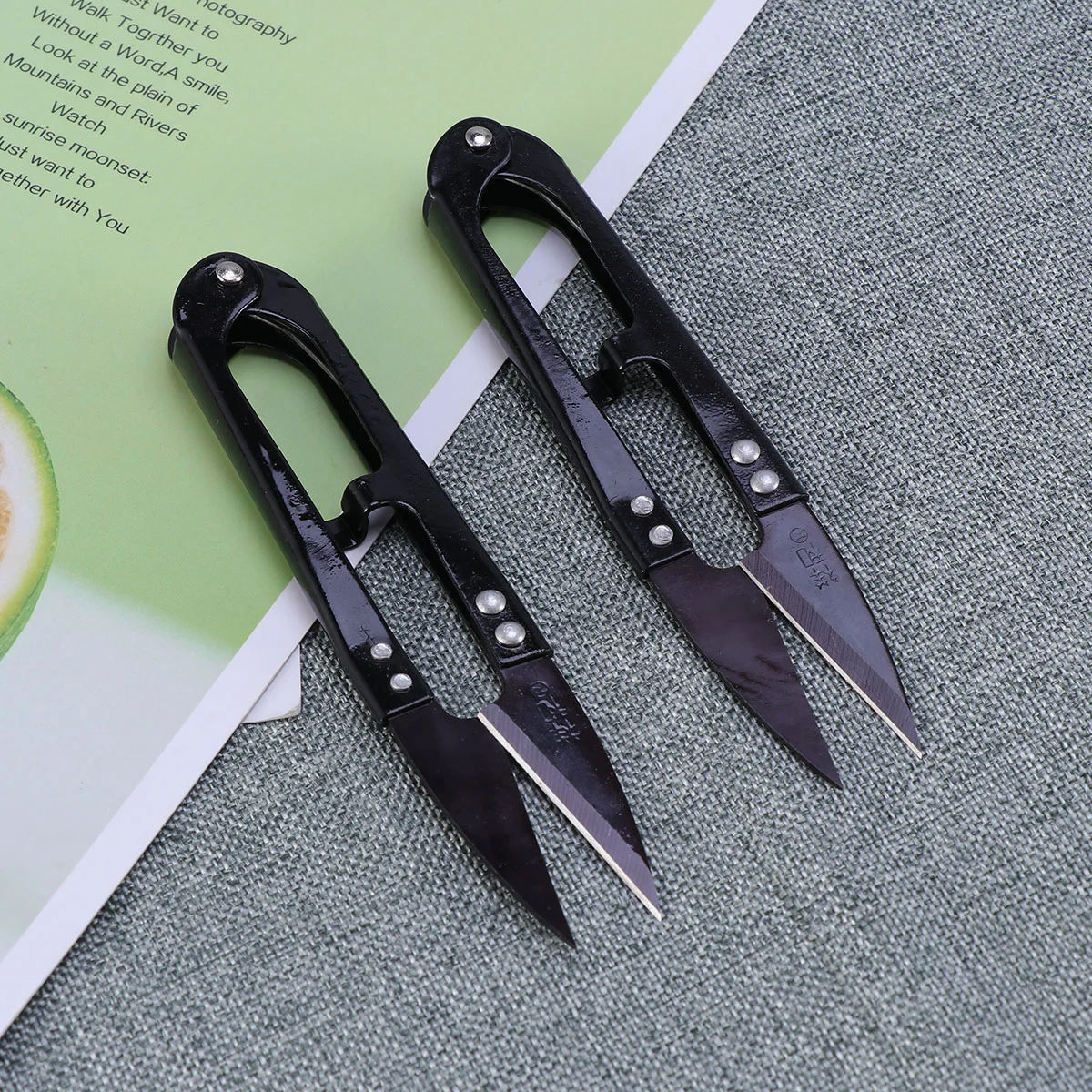 5pcs ABS Handle Steel Blade Garden Trimming Shears Sewing Tool Lightweight Bonsai Craft Supplies Sharp Blades