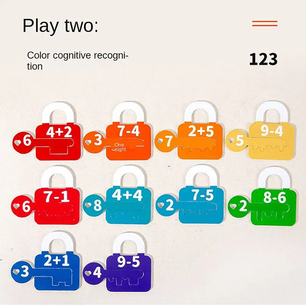 ABC Farbe Lernen Kleinkind Montessori Spielzeug Pädagogische Mathematik Manipulatives Schlüssel Passende Spiel Alphabet Lernen Lock Spielzeug