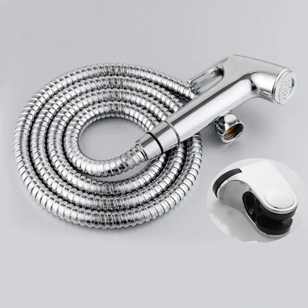 Wall Bracket Stainless Steel Hand Bidet Faucet Handheld Toilet Bidets Sprayer Set for Bathroom Toilet Shower Head Self Cleaning