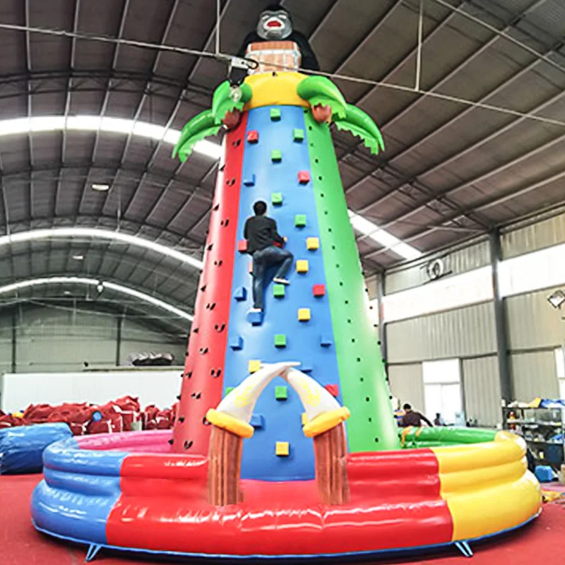 

High Quality Custom Pvc New Mountain Challenge Game Tower Combo Rock Inflatable Climbing Wall