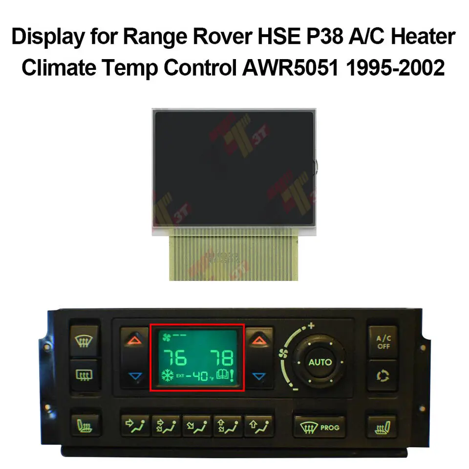 

Display for Range Rover HSE P38 A/C Heater Climate Temp Control AWR5051