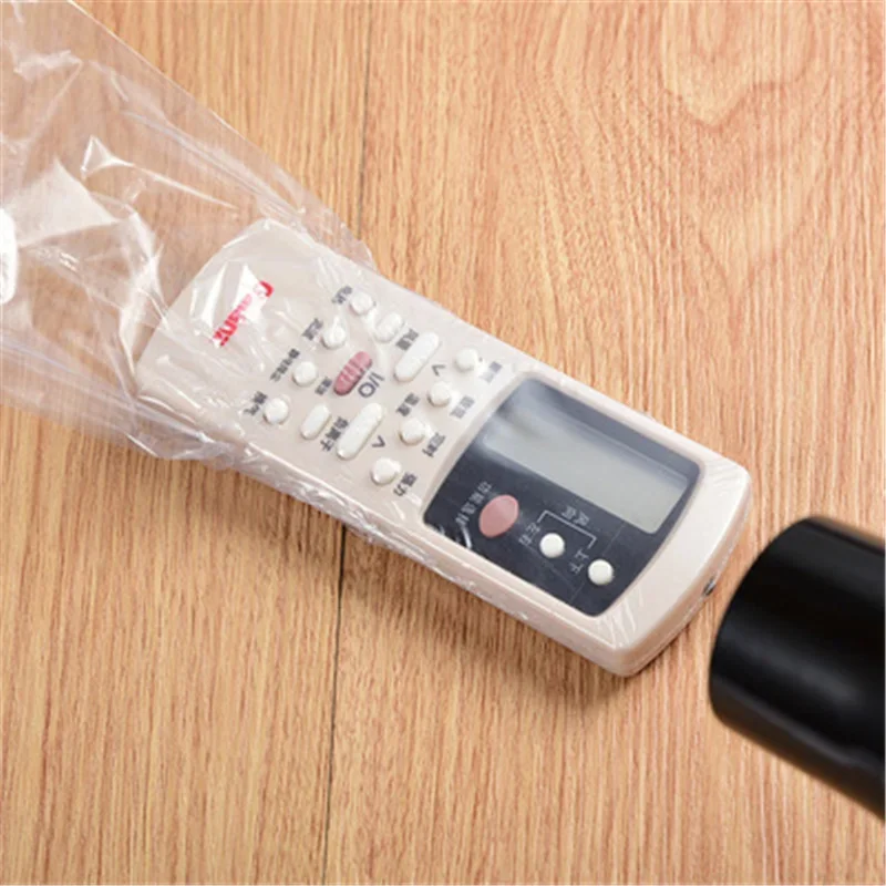 5Pcs/Set 8*25cm Remote Control Transparent Shrink Film Bag  Anti-dust Protective PVC Plastic Case Cover For TV Air Conditioner