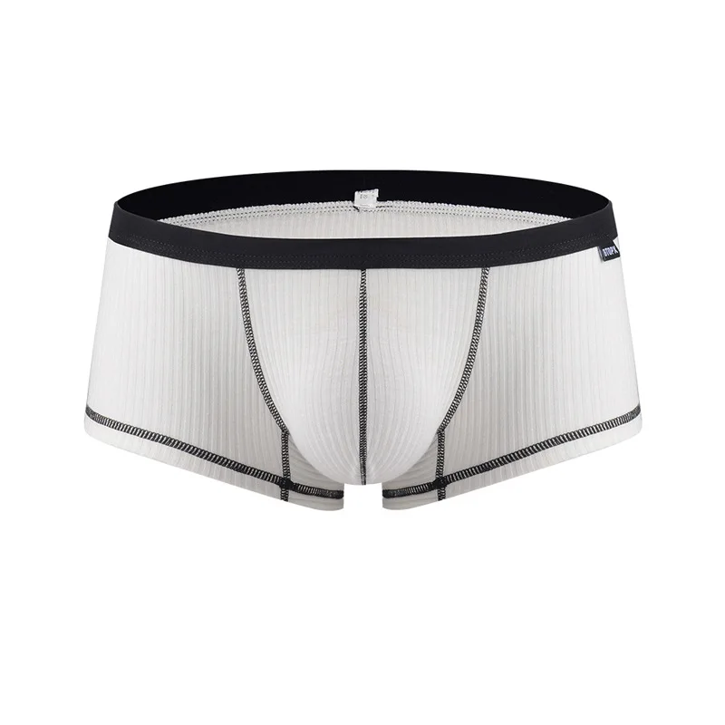 2026Single-layer summer thin breathable boxers, cross-border threaded student sports boxers GT004