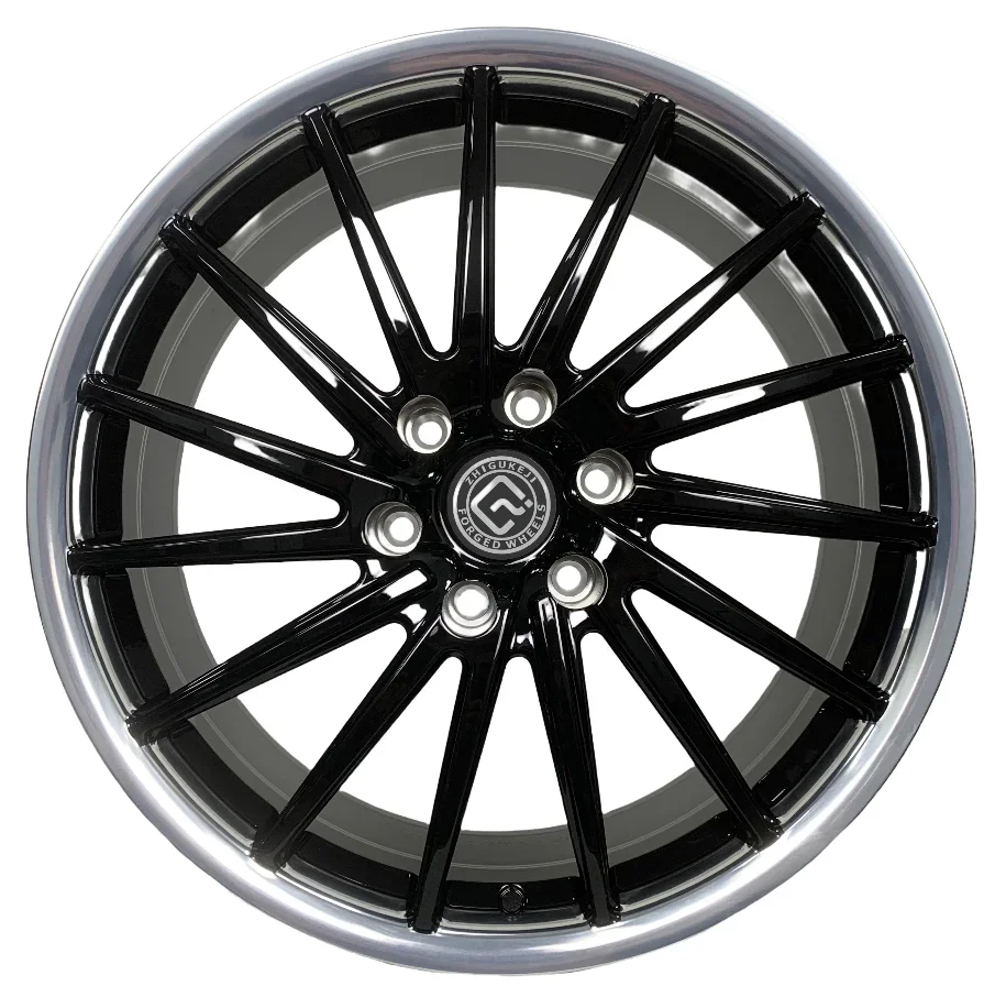 Factory Direct Customized PCD 6x130 Bright Black Set Fine Polished Left Handed Passenger Car Wheel Forged Wheel BBS Wheel